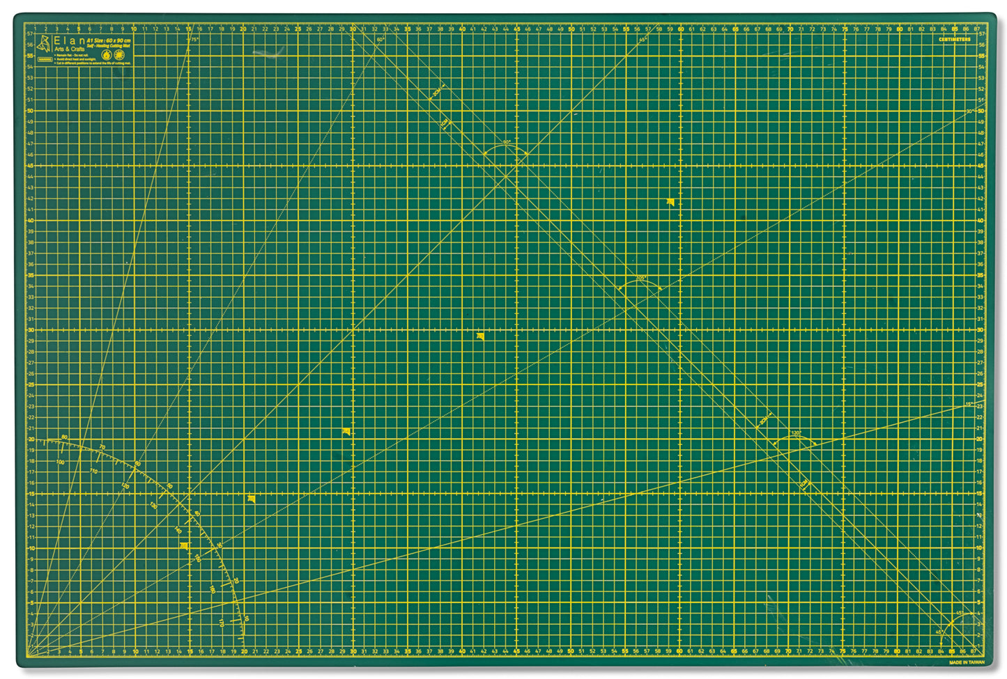Esteras de corte verde en A0, A1, A2, A3 y A4.